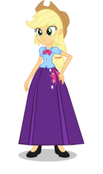 Size: 550x928 | Tagged: safe, artist:cartoonmasterv3, applejack, equestria girls, g4, alternate universe, clothes, female, long skirt, skirt, solo