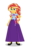 Size: 550x928 | Tagged: safe, artist:cartoonmasterv3, sunset shimmer, equestria girls, g4, alternate universe, clothes, female, long skirt, skirt, solo