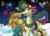 Size: 3850x2800 | Tagged: safe, artist:moostargazer, applejack, flim, earth pony, pony, unicorn, g4, my little pony best gift ever, applejack's hat, boater, clothes, cowboy hat, female, fireworks, hat, high res, lake, male, new year, outfit, scarf, ship:flimjack, shipping, snow, straight, tree, winter outfit