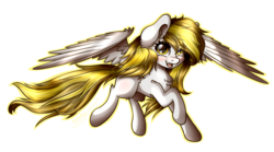 Size: 4128x2300 | Tagged: safe, artist:kindny-chan, oc, oc only, oc:sky, pegasus, pony, female, mare, simple background, solo, transparent background