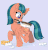 Size: 575x600 | Tagged: safe, artist:puetsua, artist:szafir87, somnambula, pegasus, pony, g4, animated, bathing, blue background, brush, brushie, chest fluff, colored pupils, cute, ear fluff, female, gif, leg fluff, mare, missing accessory, mouth hold, simple background, solo, somnambetes, washing, wet, wing fluff