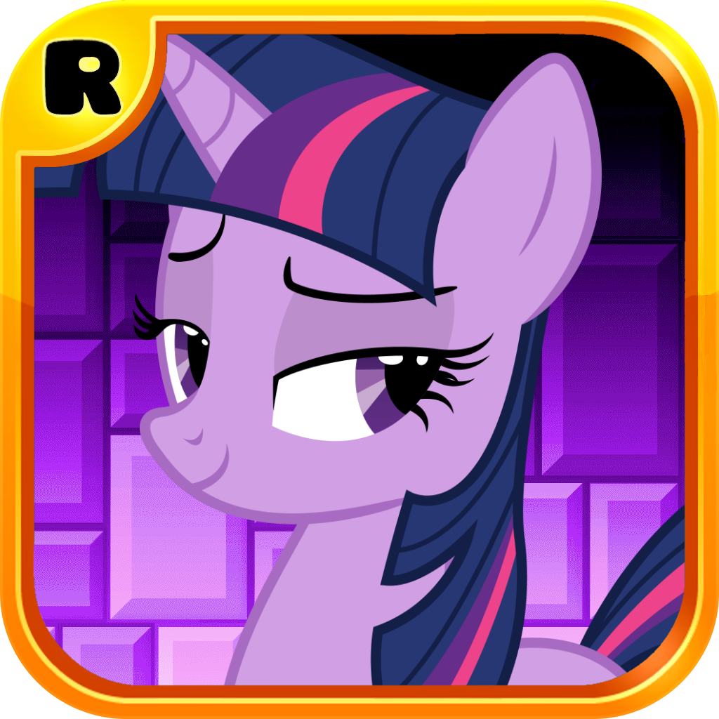 2030518 - safe, artist:p.a.r.m.s, twilight sparkle, pony, g4, app icon,  female, game, geometry dash, ponified, solo - Derpibooru