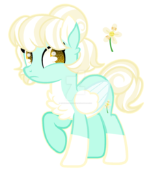 Size: 1280x1445 | Tagged: safe, artist:crystalspringlove, oc, oc only, oc:cream breeze, pegasus, pony, colored wings, female, mare, obtrusive watermark, simple background, solo, transparent background, two toned wings, watermark