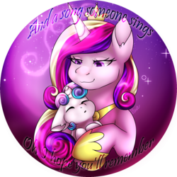 Size: 1254x1253 | Tagged: safe, artist:erroremma, princess cadance, princess flurry heart, alicorn, pony, g4, baby, baby flurry heart, baby pony, child, cradling, cradling a baby, cute, cutedance, daughter, female, filly, flurrybetes, foal, holding a baby, mare, mother, mother and child, mother and daughter, newborn, newborn flurry heart, princess, smiling