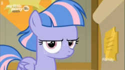 Size: 1164x654 | Tagged: safe, screencap, wind sprint, pegasus, pony, common ground, g4, annoyed, female, filly, foal, looking at you, solo, unamused, wind sprint is not amused
