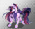 Size: 2000x1628 | Tagged: safe, artist:mysteriousshine, twilight sparkle, alicorn, pony, g4, alternate design, female, rainbow power, simple background, solo, starry eyes, transparent background, twilight sparkle (alicorn), wingding eyes