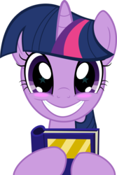 Size: 1000x1500 | Tagged: safe, artist:spellboundcanvas, twilight sparkle, pony, unicorn, g4, the point of no return, blushing, book, cute, female, hoof hold, simple background, solo, starry eyes, transparent background, twiabetes, unicorn twilight, wingding eyes