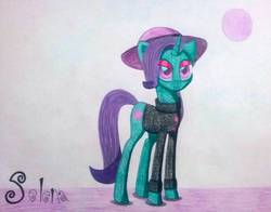 Size: 1111x870 | Tagged: safe, artist:dialysis2day, oc, oc only, oc:selena, pony, unicorn, clothes, female, mare, solo, sweater, traditional art