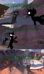 Size: 1920x3240 | Tagged: safe, artist:soad24k, thorax, changeling, g4, 3d, book, comic, cyoa, cyoa:hivemindless, gmod, shadow