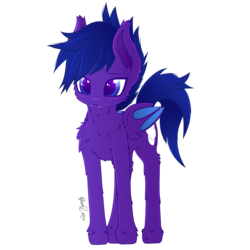 Size: 800x800 | Tagged: safe, artist:lexifyrestar, oc, oc:cygnus, bat pony, pony, ambiguous gender, cute, fangs, fluffy, looking at you, ocbetes, simple background, standing, transparent background