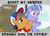 Size: 1920x1392 | Tagged: safe, edit, edited screencap, screencap, quibble pants, wind sprint, earth pony, pegasus, pony, common ground, g4, buckball, caption, child sacrifice, clothes, discovery family logo, female, filly, hat, image macro, male, meme, sacrifice, shirt, stallion, text