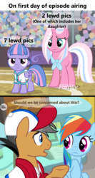 Size: 1596x3000 | Tagged: safe, edit, edited screencap, screencap, clear sky, quibble pants, rainbow dash, wind sprint, earth pony, pegasus, pony, unicorn, common ground, g4, female, filly, foal, implied foalcon, male, mare, stallion