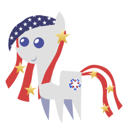 Size: 1080x1080 | Tagged: safe, artist:archooves, oc, oc:star spangled, pony, pointy ponies, simple background, transparent background, united states