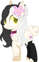 Size: 800x1270 | Tagged: safe, artist:t-aroutachiikun, oc, oc only, oc:kimira, hybrid, pony, clothes, female, mare, paws, simple background, socks, solo, transparent background