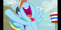 Size: 2160x1080 | Tagged: safe, screencap, rainbow dash, pony, common ground, g4, baseball cap, blowing whistle, cap, cheering, coach, coach rainbow dash, cute, dashabetes, discovery family logo, female, hat, mare, mawshot, nose in the air, open mouth, rainbow dashs coaching whistle, solo, sports, that pony sure does love whistles, training, uvula, whistle, whistle necklace