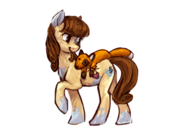 Size: 1024x768 | Tagged: safe, artist:johling, oc, oc only, earth pony, fox, pony, plushie, solo