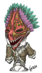 Size: 1894x3315 | Tagged: safe, artist:ghouleh, oc, oc only, oc:y'asase, zebra, anthro, ponyfinder, druid, dungeons and dragons, eye, eyes, feather, feathered, female, mare, mask, pen and paper rpg, rpg, simple background, solo, transparent background, tribal