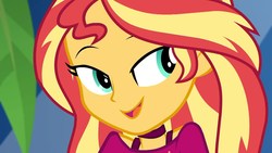Size: 1920x1080 | Tagged: safe, screencap, sunset shimmer, equestria girls, g4, i'm on a yacht, my little pony equestria girls: better together, close-up, clothes, cute, female, shimmerbetes, solo