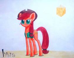 Size: 1163x907 | Tagged: safe, artist:dialysis2day, oc, oc only, oc:ivana, earth pony, pony, clothes, female, mare, solo, traditional art, vest
