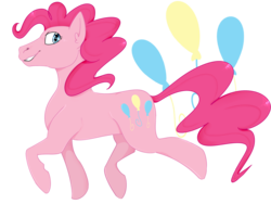 Size: 4000x3000 | Tagged: safe, artist:bennythebunny95, pinkie pie, earth pony, pony, g4, cutie mark, cutie mark background, ear fluff, female, hoers, looking at you, mare, profile, simple background, smiling, solo, transparent background, trotting