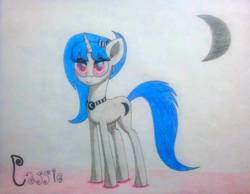 Size: 1135x879 | Tagged: safe, artist:dialysis2day, oc, oc only, oc:cassie, pony, unicorn, female, mare, solo, traditional art