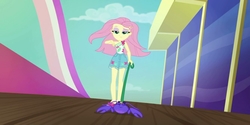Size: 2000x1000 | Tagged: safe, screencap, fluttershy, equestria girls, g4, i'm on a yacht, my little pony equestria girls: better together, beautiful, female, geode of fauna, magical geodes, wrong aspect ratio