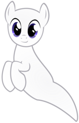 Size: 716x1116 | Tagged: safe, artist:up1ter, ghost, pony, casper, casper the friendly ghost, male, ponified, simple background, smiling, solo, tail, transparent background