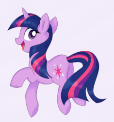 Size: 1128x1200 | Tagged: safe, artist:ch-chau, twilight sparkle, pony, unicorn, butt, cute, female, mare, open mouth, plot, solo, twiabetes, unicorn twilight