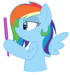 Size: 471x501 | Tagged: safe, rainbow dash, rarity, pegasus, pony, let's switch bodies, g4, body swap, eye swap, female, hair styling, hoof hold, mare, mirror, simple background, smiling, solo, transparent background