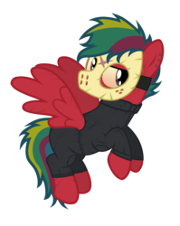 Size: 3896x4895 | Tagged: safe, artist:aborrozakale, oc, oc:steel buzz, pegasus, pony, g4, clothes, cosplay, costume, friday the 13th, hockey mask, jason voorhees, mask, simple background, solo, transparent background