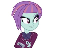 Size: 1032x774 | Tagged: safe, sunny flare, equestria girls, g4, my little pony equestria girls: friendship games, crossed arms, evil smile, female, grin, simple background, smiling, smirk, solo, transparent background