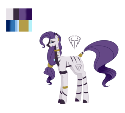 Size: 5952x5385 | Tagged: safe, artist:moonlight0shadow0, oc, oc only, oc:dharka, pony, zebra, ear piercing, earring, female, jewelry, neck rings, necklace, piercing, reference sheet, simple background, solo, transparent background, zebra oc