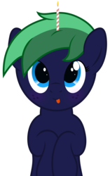 Size: 2693x4281 | Tagged: safe, artist:waveywaves, oc, oc only, oc:middy, pony, candle, solo, tongue out