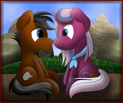 Size: 2400x2000 | Tagged: safe, artist:php124, clear sky, quibble pants, pony, common ground, g4, high res