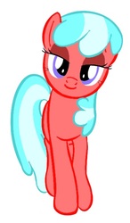 Size: 350x600 | Tagged: safe, edit, editor:undeadponysoldier, oc, oc only, oc:echristian, earth pony, pony, beautiful, bedroom eyes, female, looking at you, mare, recolor, simple background, solo, white background