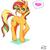 Size: 1000x1000 | Tagged: safe, artist:sozglitch, sunset shimmer, pony, unicorn, g4, female, heart, mare, simple background, solo, white background