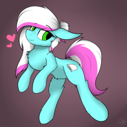 Size: 1400x1400 | Tagged: safe, oc, oc only, oc:soffy, pony, heart, simple background, smiling, solo