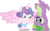 Size: 4572x2810 | Tagged: safe, artist:red4567, edit, editor:slayerbvc, vector edit, princess flurry heart, spike, spike the regular dog, alicorn, dog, pony, equestria girls, g4, baby, baby pony, bipedal, cute, diaper, female, filly, flurrybetes, handstand, looking down, male, missing accessory, pawstand, simple background, spread wings, square crossover, transparent background, upside down, vector, wings, yoga