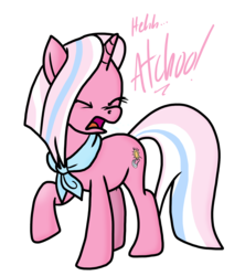 Size: 6810x7656 | Tagged: safe, artist:anyponedrawn, clear sky, pony, unicorn, g4, cute, female, fetish, simple background, sneeze cloud, sneezing, sneezing fetish, solo, transparent background