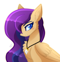 Size: 1193x1235 | Tagged: safe, artist:sugaryicecreammlp, oc, oc only, oc:sherlyn wings, pegasus, pony, bust, female, mare, portrait, simple background, solo, transparent background