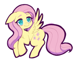Size: 1280x1036 | Tagged: safe, artist:raevaiifox, fluttershy, pegasus, pony, g4, colored pupils, cute, female, floppy ears, heart eyes, mare, shyabetes, simple background, solo, transparent background, wingding eyes