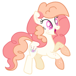 Size: 892x892 | Tagged: safe, artist:musical-medic, artist:raini-bases, oc, oc only, oc:ambrosia, earth pony, pony, base used, female, mare, offspring, parent:cheese sandwich, parent:pinkie pie, parents:cheesepie, simple background, solo, transparent background