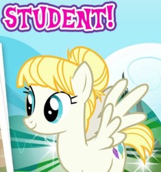 Size: 343x365 | Tagged: safe, gameloft, summer breeze, pony, g4, meme, student, wow! glimmer