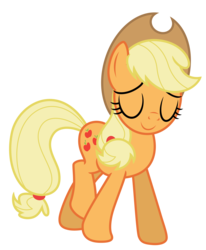 Size: 5969x7250 | Tagged: safe, artist:estories, applejack, earth pony, pony, g4, absurd resolution, eyes closed, female, simple background, solo, transparent background, vector, walking