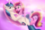 Size: 3300x2250 | Tagged: safe, artist:greenbrothersart, princess cadance, shining armor, alicorn, pony, unicorn, g4, butt, cloud, female, high res, looking at each other, lovebutt, male, mare, married couple, plot, ship:shiningcadance, shipping, smiling, stallion, straight