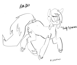 Size: 1410x1200 | Tagged: safe, artist:cymek, oc, oc only, oc:iso, pony, computer program, digital, monochrome, original the character, solo, thick
