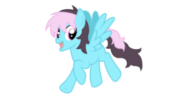 Size: 2720x1536 | Tagged: safe, oc, oc only, pegasus, pony, blue pony, femboy, male, show accurate, solo