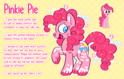 Size: 934x596 | Tagged: safe, artist:dipperclassic, pinkie pie, earth pony, pony, g4, female, redesign, solo