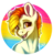 Size: 2248x2352 | Tagged: safe, artist:gaelledragons, oc, oc only, oc:little flame, earth pony, pony, female, happy, high res, mare, open mouth, pansexual, pride, pride month, solo