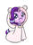 Size: 800x1067 | Tagged: safe, artist:flutterluv, starlight glimmer, hamster, pony, unicorn, g4, clothes, cute, female, glimmerbetes, pajamas, solo